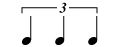 4分3連